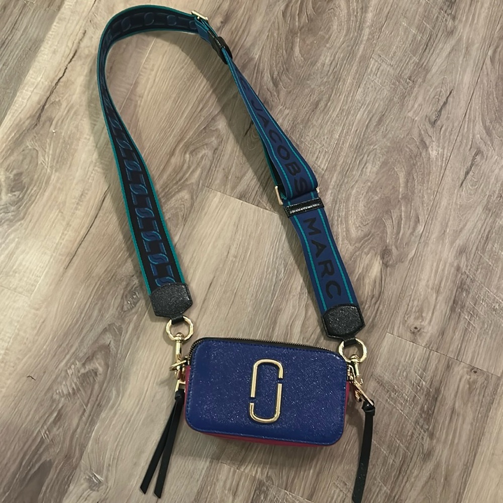 Marc Jacobs Snapshot Purse- Blue, hot pink, green